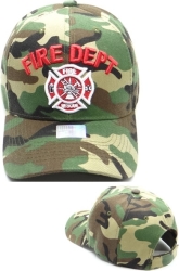 View Product Detials For The Fire Dept Fire Rescue Emblem Mens Cap