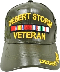 View Buying Options For The Desert Storm Veteran Shadow Vinyl Leather Mens Cap