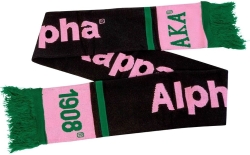View Buying Options For The Alpha Kappa Alpha Sorority Ladies Knit Scarf