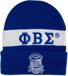 View Buying Options For The Phi Beta Sigma Embroidered Knit Beanie