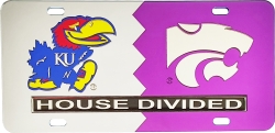 View Buying Options For The Kansas + Kansas State House Divided Split License Plate Tag