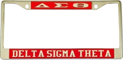 View Buying Options For The Delta Sigma Theta Greek Letters License Plate Frame