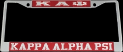 View Buying Options For The Kappa Alpha Psi Greek Letters License Plate Frame