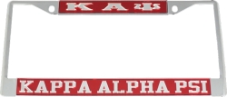 View Buying Options For The Kappa Alpha Psi Greek Letters License Plate Frame