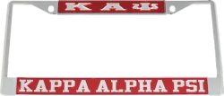 View Buying Options For The Kappa Alpha Psi Greek Letters License Plate Frame