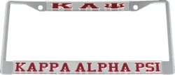 View Buying Options For The Kappa Alpha Psi Greek Letters License Plate Frame