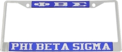 View Buying Options For The Phi Beta Sigma Greek Letters License Plate Frame