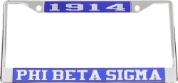 View Buying Options For The Phi Beta Sigma Year 1914 License Plate Frame