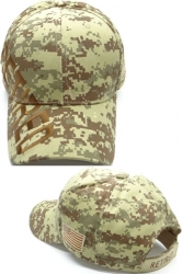 View Buying Options For The Plain Retired Shadow Text US Flag Mens Cap