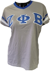 View Buying Options For The Buffalo Dallas Zeta Phi Beta Striped V-Neck T-Shirt