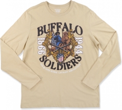 View Buying Options For The Big Boy Buffalo Soldiers Calvary Association Mens Long Sleeve Tee