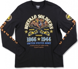 View Buying Options For The Big Boy Buffalo Soldiers History And Tradition Mens Long Sleeve Tee