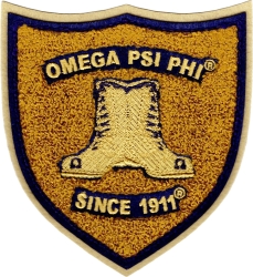 View Product Detials For The Omega Psi Phi Shield Chenille Iron-On Patch