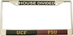 View Buying Options For The Central Florida (UCF) + Florida State House Divided Split License Plate Frame