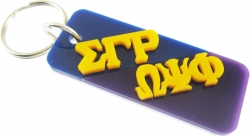 View Buying Options For The Sigma Gamma Rho + Omega Psi Phi Mirror Split Keychain