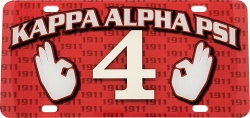 View Buying Options For The Kappa Alpha Psi Printed Line #4 License Plate