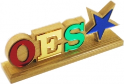 View Buying Options For The Eastern Star Wood Desk Top Letters
