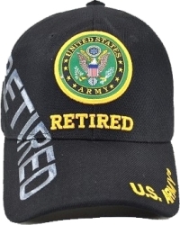 View Buying Options For The Army Retired Text Side Shadow Mens Cap