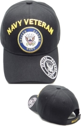 View Buying Options For The Navy Veteran Arch Text Shadow On Bill Mens Cap