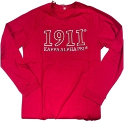 View Product Detials For The Kappa Alpha Psi 1911 Cotton Long-Sleeve Mens Shirt