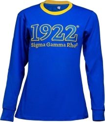 View Buying Options For The Sigma Gamma Rho 1922 Cotton Long-Sleeve Ladies Shirt