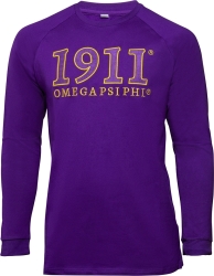 View Buying Options For The Omega Psi Phi 1911 Cotton Long-Sleeve Mens Shirt