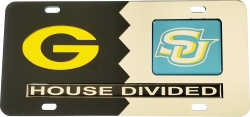 View Buying Options For The Grambling State + Southern House Divided Split License Plate Tag