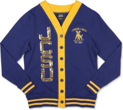 View Product Detials For The Big Boy Johnson C. Smith Golden Bulls S8 Womens Cardigan