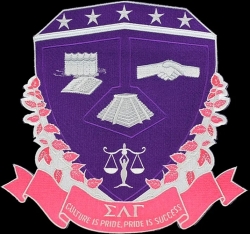 View Buying Options For The Sigma Lambda Gamma Crest Iron-On Patch