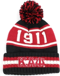View Buying Options For The Big Boy Kappa Alpha Psi Divine 9 S252 Mens Beanie With Ball