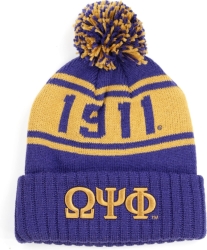 View Buying Options For The Big Boy Omega Psi Phi Divine 9 S252 Mens Beanie With Ball