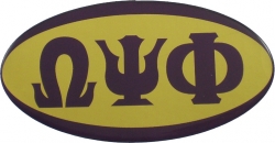View Buying Options For The Omega Psi Phi Domed Decal Sticker [Pre-Pack]