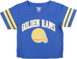 View Buying Options For The Big Boy Albany State Golden Rams S4 Foil Cropped Womens Tee