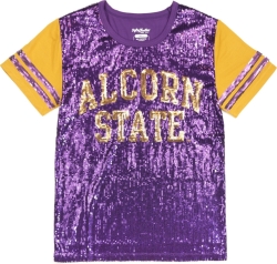 View Buying Options For The Big Boy Alcorn State Braves S6 Ladies Sequins Tee