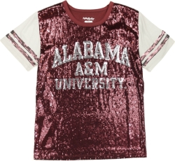 View Buying Options For The Big Boy Alabama A&M Bulldogs S6 Ladies Sequins Tee