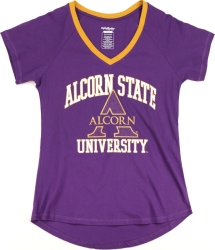 View Buying Options For The Big Boy Alcorn State Braves S3 Ladies V-Neck Tee
