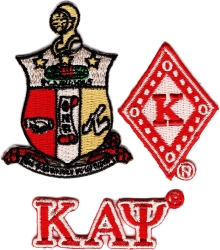 View Buying Options For The Kappa Alpha Psi 3-Pack A Embroidered Stick-On Applique Patches