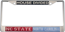 View Buying Options For The North Carolina State + North Carolina House Divided Split License Plate Frame