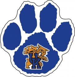 View Buying Options For The Kentucky Wildcats Paw Logo Reflective Decal Sticker