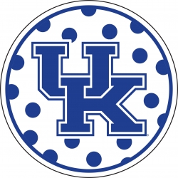View Buying Options For The University of Kentucky Polka Dot UK Logo Circle Decal Sticker