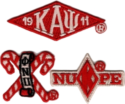 View Buying Options For The Kappa Alpha Psi 3-Pack B Embroidered Stick-On Applique Patches