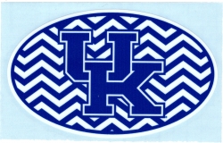 View Buying Options For The University of Kentucky Chevron Stripe UK Logo Oval Decal Sticker
