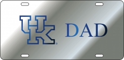 View Buying Options For The University of Kentucky Dad Laser Cut Inlaid UK Logo Mirror Car Tag
