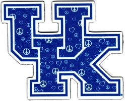 View Buying Options For The University of Kentucky Peace & Love UK Logo Magnet