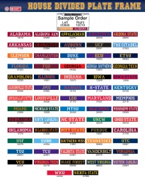View Buying Options For The Georgia Southern + Grambling State House Divided Split License Plate Frame