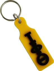 View Buying Options For The Iota Phi Theta Small/Mini Paddle Key Chain With Mirror