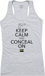 View Buying Options For The RapDom Keep Calm Conceal On Graphic Womens Tank Top