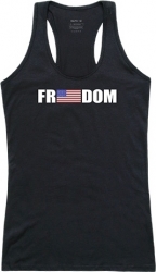 View Buying Options For The RapDom Freedom US Flag Graphic Womens Tank Top