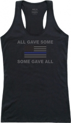 View Buying Options For The Rapid Dominance All Gave Some Thin Blue Line Flag Graphic Womens Tank Top