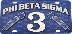 View Buying Options For The Phi Beta Sigma Printed Line #3 License Plate